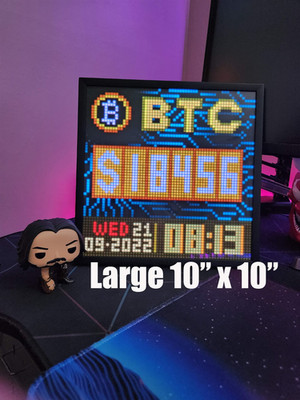 Bitcoin Pixel Display Crypto Ticker LED Display