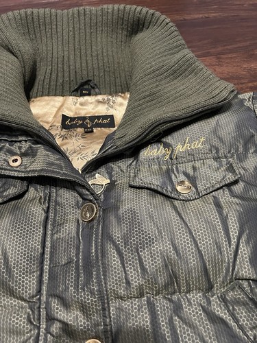 Baby Phat Puffer Mantel Bomberjacke Y2K Gr. XXL Vintage 90s Bling Streetwear - Bild 2 von 9