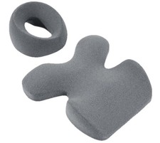 Face Down Massage Pillow for Spa  Sleep - Non-Slip Gray Cushion