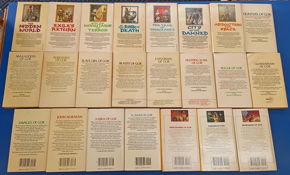 John Norman GOR Series Tarl Cabot Lot 1-23 Paperback PB DAW, DelRey - Image 3 of 4