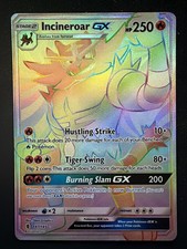 Incineroar GX - Secret Rare - 2017 Pokemon SM Guardians Rising 147/145 - Rainbow on eBay