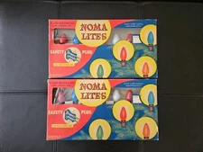 2 Sets of Vintage NOMA 7 Bulb Noma Lites Tested & Working in Original Boxes!