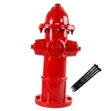 Dog Fire Hydrant Garden Statue, Perfect Puppy Pee Training Post, Large-25 inch