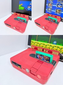 Sharp Twin Famicom AN-500R Red Console Tested Rare