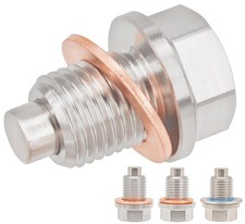 1PC M14x1.5mm Stainless Steel Engine Magnetic Oil Drain Plug Fits for Honda A...