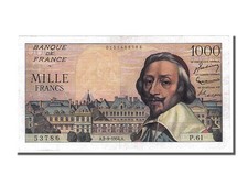 [#151604] Banknote, France, 1000 Francs, 1 000 F 1953-1957   Richelieu  , 1954