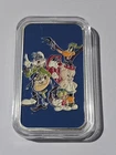 Rare 90's Looney Tunes Colorized 1oz .999 Fine Silver Bar
