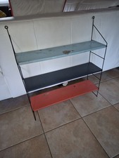 Étagère En Metal  Et Tôle Colorées Années 60 Style Tomado String 