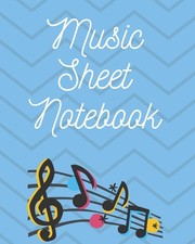 Music Sheet Notebook Blank sheet music book for music lessons  5 staves per ...