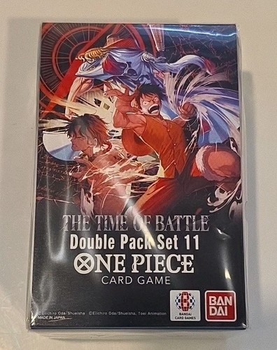 One Piece Double Pack Set Vol. 11 The Time of Battle (OP-16) New Sealed 2 Packs 