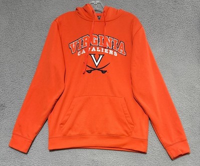Colosseum UVA Virginia Cavaliers Fleece Lined Hoodie Mens Medium Orange