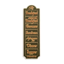 The Lord Of The Rings Hobbit Daily Schedule Wooden Sign | 20 x 6 Inches