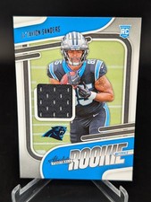 JaTavion Sanders 2024 Panini Absolute #ARM-JSS Rookie Materials Patch RC Panther