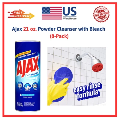 Ajax 21 oz. Powder Cleanser with Bleach (8-Pack)