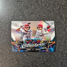 SHOHEI OHTANI & MIKE TROUT 2023 Topps Cosmic Chrome #SC-3 Star Clusters B3-004