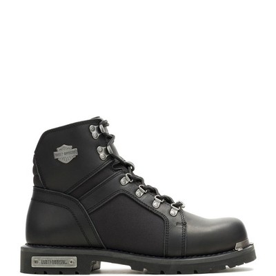 Harley-Davidson Edgefield D93885 Mens Black Leather Motorcycle Boots