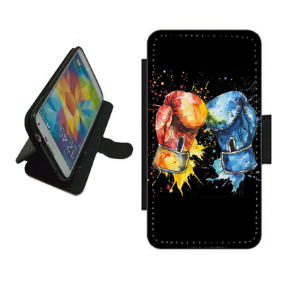 Boxhandschuhe Handyhülle Wallet Flip Cover für iPhone Samsung Pixel BOX2