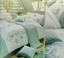 Image of Duvet Cover Set Single Double King Superking Stripe Floral Red Blue Pink Green