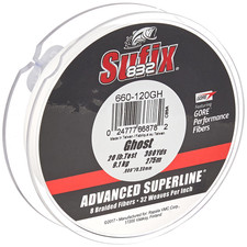 Sufix 832 Braid 20 Lb Ghost 300 Yards 660-120Gh