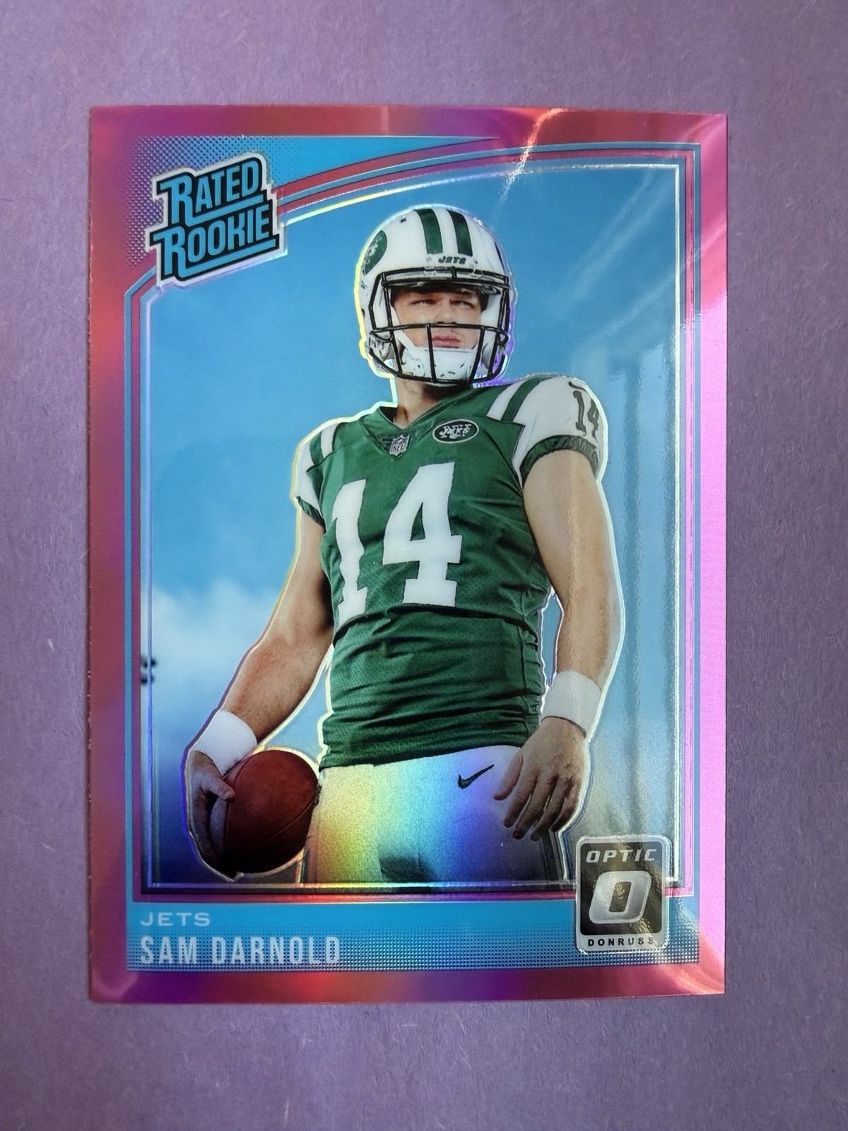 2018 Donruss Optic Rookie Sam Darnold #151 Pink Prizm (RC) Seahawks Super Bowl