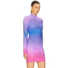 NEW- Rococo Sand ‘Blake’ Dress Sz. M (Medium) Purple & Pink Mini $498