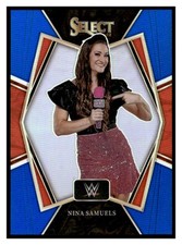 2022 Select WWE Prizms Blue #128 Nina Samuels /199 
