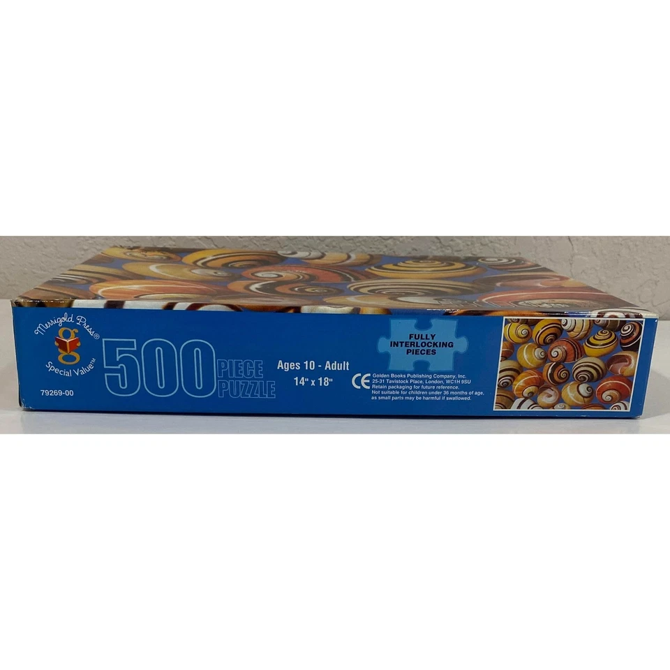 Merrigold Press Shells 500 Piece 14" x 18" Puzzle - BRAND NEW / SEALED - Beach - Image 2 of 3
