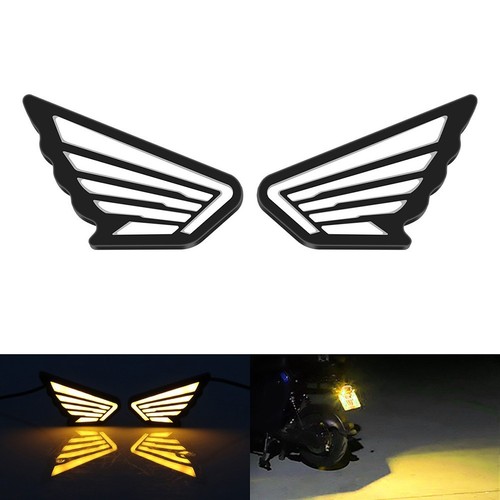 Decorative LED Lights for Tail of Motorcycles Angel Wing Shape Signal Lights - Picture 7 of 18