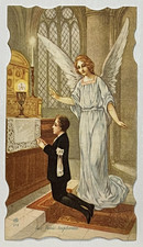 SANTINO Prima Comunione - Fiorelli Fausto. 4 Ottobre 1926 - b32