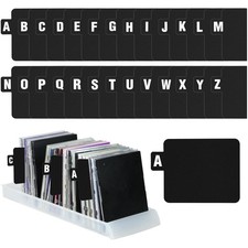 A-Z Vinyl Record Dividers 26-Pack - Alphabet Dividers with Index Tabs for Albums