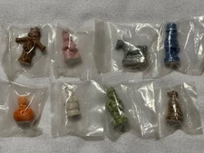 Lot of 8 Wade Red Rose Tea Figurines England Holiday +