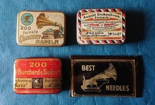 Grammophon Nadeldose, Werbedose, Blechdose