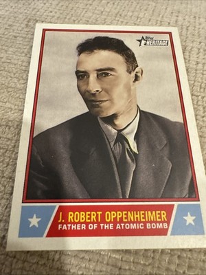 2025 Topps Heritage Notable Americans J. Robert Oppenheimer #NS-59