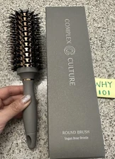 Complex Culture ROUND HAIR BRUSH Vegan Boar Bristle Pro Blowout Styler FULL SIZE