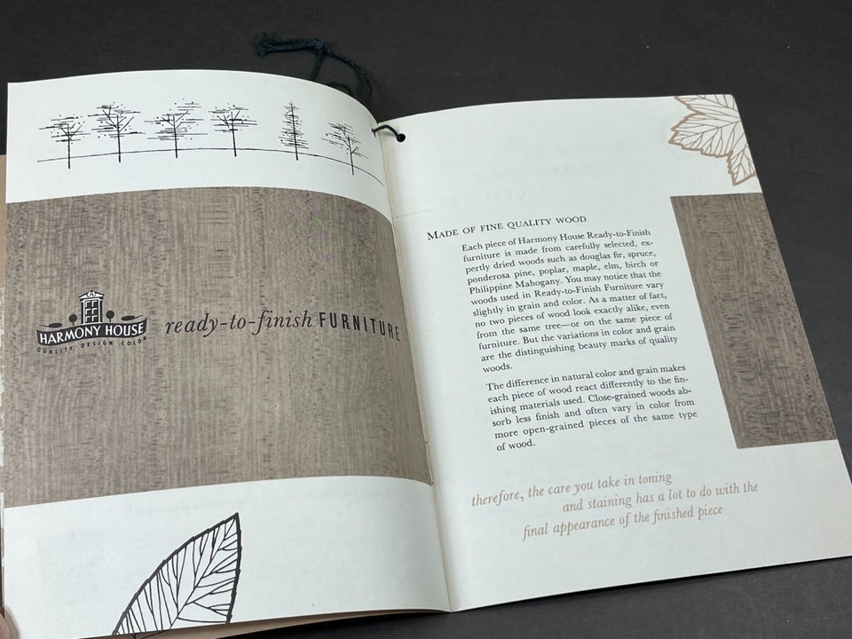 Vintage 1960's Sears Roebuck Harmony House Furniture How to Finish