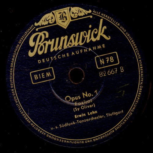 ERWIN LEHN ORCH. Mr. Anthony's Boogie / Opus No. 1 Schellackplatte 78rpm S6999 - Picture 2 of 2