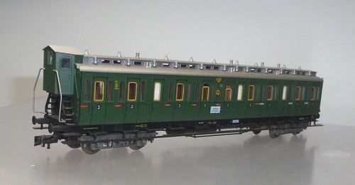 Fleischmann 5086; carrozza compartimentale 3° cl. DRG, come nuovo in confezione originale /X053 - Foto 2 di 5