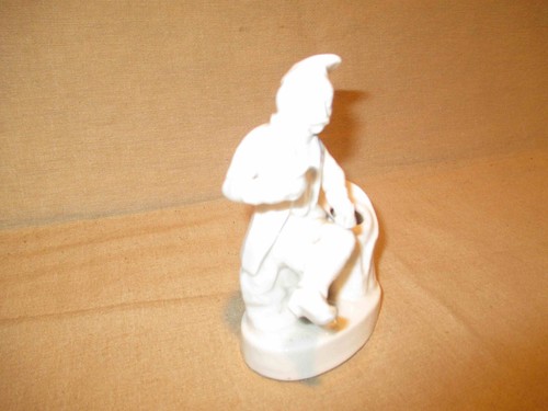 ancien encrier en porcelaine de vieux Paris homme assis XIX ème - Imagen 2 de 5