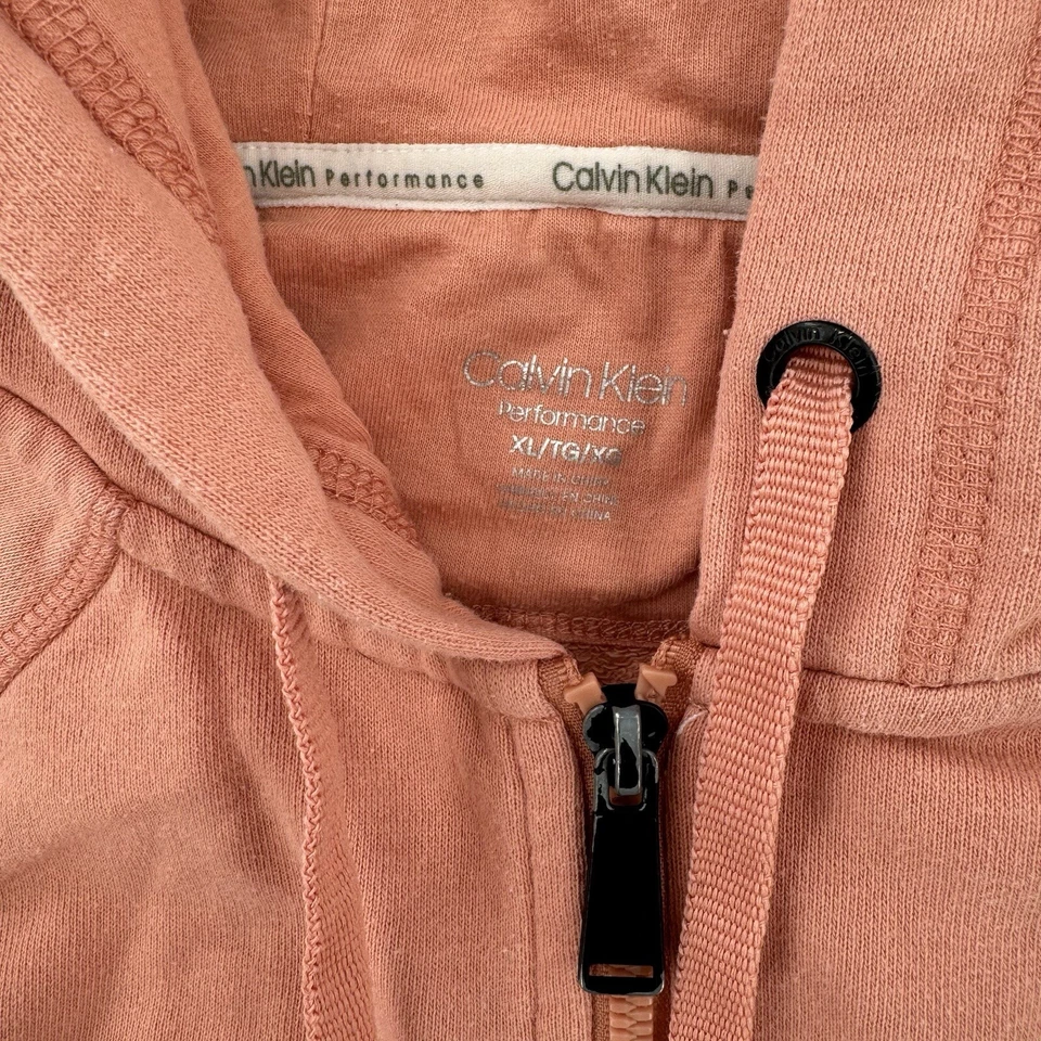 Chaqueta Calvin Klein Performance Mujer XL Manga Larga Sudadera con Capucha Logo Bordado Foto 3 de 4