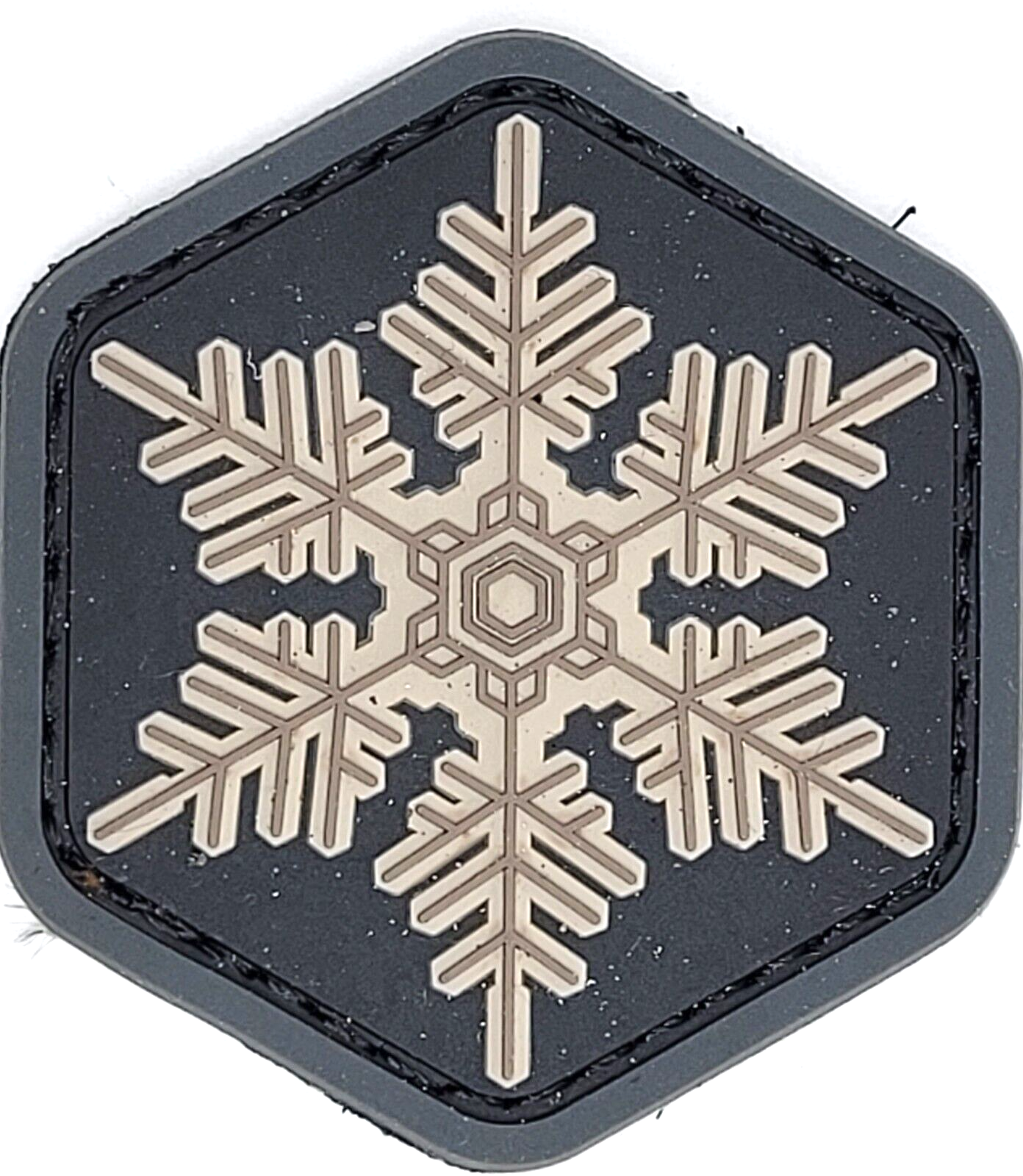 Unique Snowflake 3D PVC Rubber Morale Patch Tactical MilSpec Monkey Urban Black