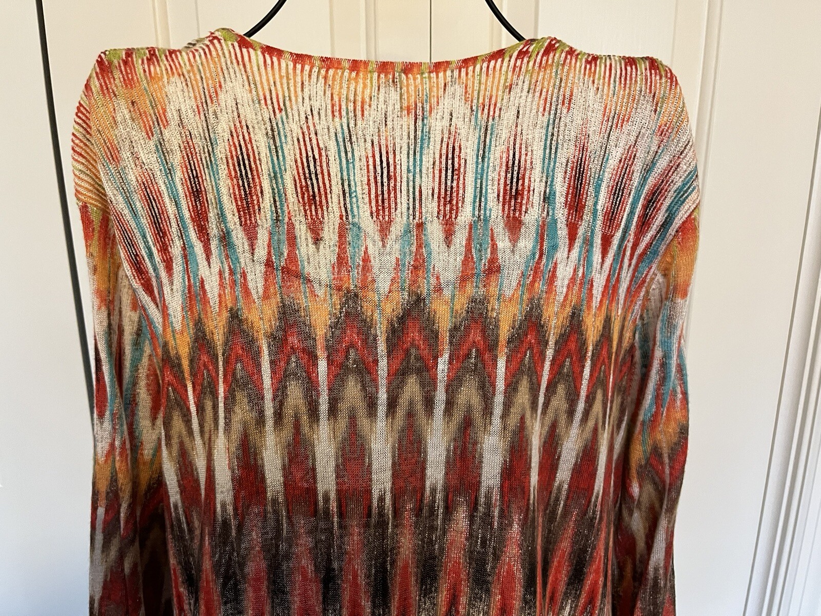 CHICO'S Beautiful Aztec Pattern Duster Cardigan S… - image 4