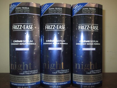 3x JOHN FRIEDA FRIZZ-EASE HAIR SERUM EXTRA-STRENGTH FORMULA  1.69 FL OZ