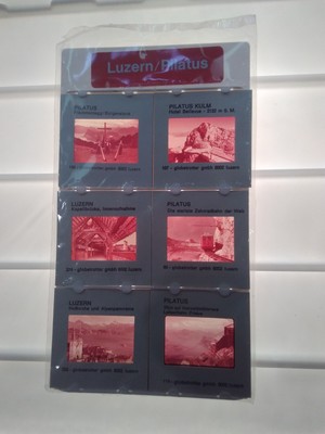 35 mm Slides 1950s Switzerland Luzern Pilatus Kulm Lot of 6 -  Vintage