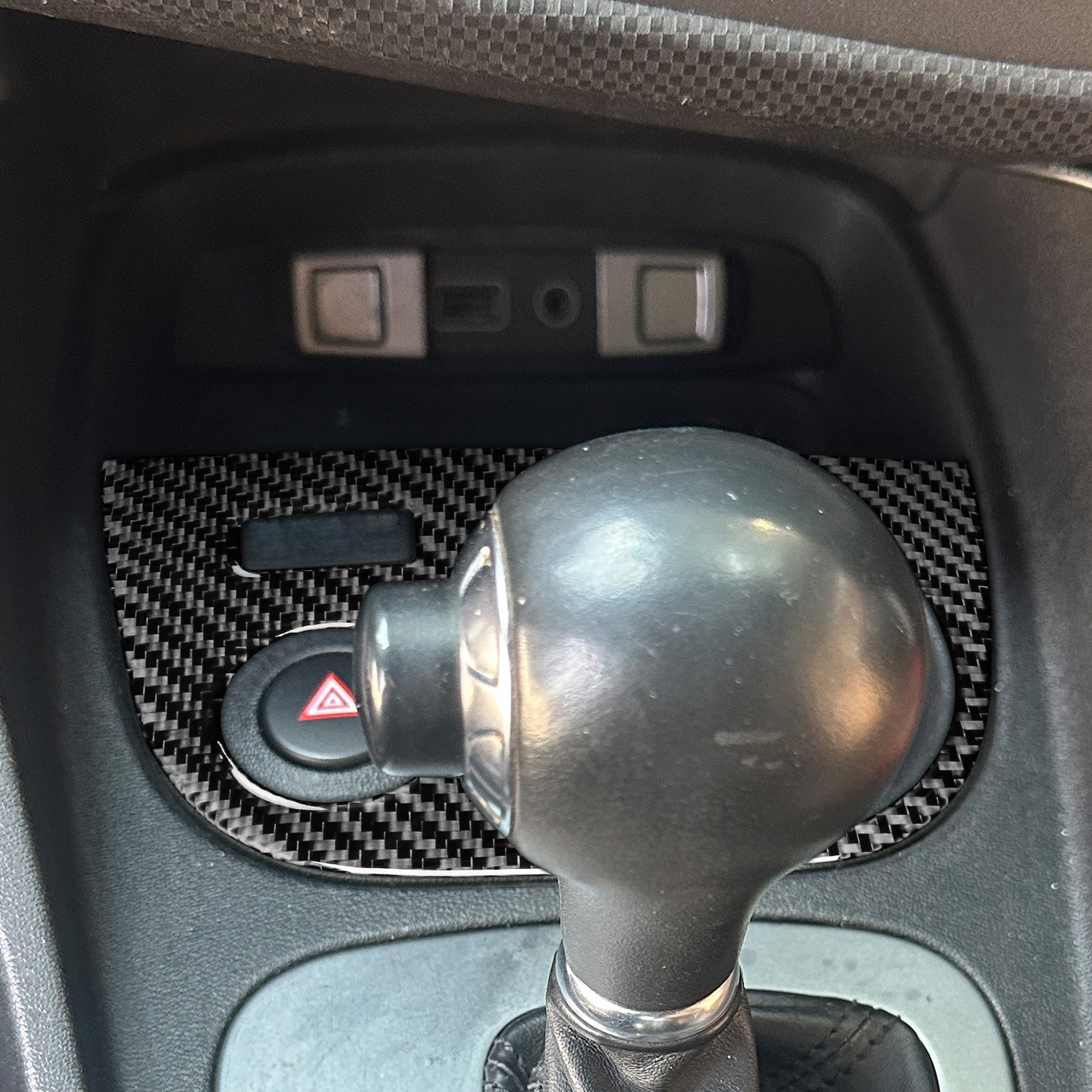 Real Carbon Fiber Cup Holder Trim For Seat Leon 05-12