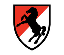 4" 11th armored cavalry army bumper sticker decal usa made