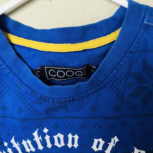 Vintage COOGI Premium Colors 1969 Short Sleeve Men’s Size Large L Navy/Multi - Picture 3 of 3