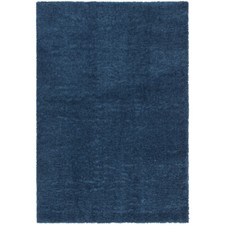 SAFAVIEH Contemporary Modern Solid Plush Shag Area Rug Navy August Collection