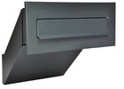Mauerdurchwurf Briefkasten Anthrazitgrau Matt NEU Einbaubriefkasten RAL 7016 XXL