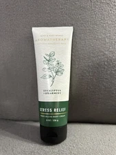 Bath and Body Works Stress Relief EUCALYPTUS + SPEARMINT Body Cream 8 oz