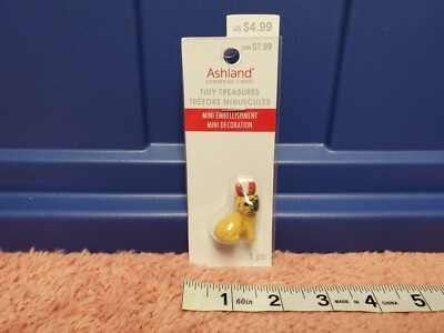 Ashland Christmas Tiny Treasures Figure Christmas Dog Christmas Figure 1.5'' NEW